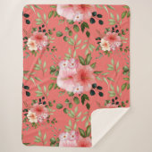 Aquarellfarbene Blume 26 Sherpadecke (Vorderseite)
