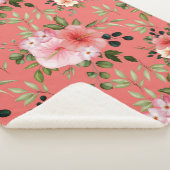 Aquarellfarbene Blume 26 Sherpadecke (3/4)