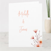 Aquarellfarbene Blume Beruflich Trendy Karte (Vorderseite)