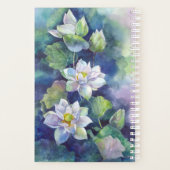 Aquarellfarbene Blume - Blume Planer (Rückseite)