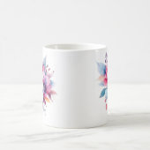 Aquarellfarbene Blume Blumendesign-45893 Kaffeetasse (Mittel)