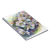 Aquarellfarbene Blume Blütendarstellung Notizblock (Rechte Seite)