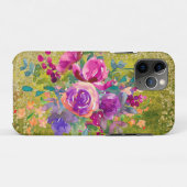 Aquarellfarbene Blume Bouquet Case-Mate iPhone Hülle (Rückseite (Horizontal))