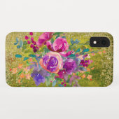 Aquarellfarbene Blume Bouquet Case-Mate iPhone Hülle (Rückseite (Horizontal))