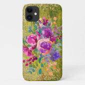 Aquarellfarbene Blume Bouquet Case-Mate iPhone Hülle (Rückseite)
