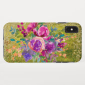 Aquarellfarbene Blume Bouquet Case-Mate iPhone Hülle (Rückseite (Horizontal))