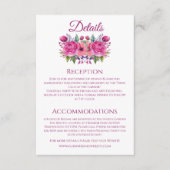 Aquarellfarbene Blume Bouquet-Wedding- Begleitkarte (Vorderseite)