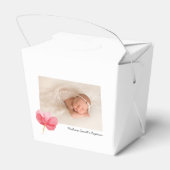 Aquarellfarbene Blume Christening Baptismus Geschenkschachtel (Rückseite)