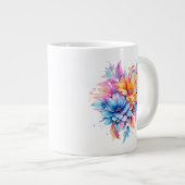 Aquarellfarbene Blume Design-24683 Jumbo-Tasse (Vorderseite Rechts)