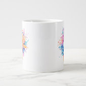 Aquarellfarbene Blume Design-24683 Jumbo-Tasse (Vorderseite)