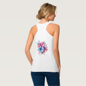 Aquarellfarbene Blume Design-24683 Tank Top (Rückseite Vollansicht)