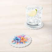 Aquarellfarbene Blume Design-24683 Untersetzer (Vor Ort)
