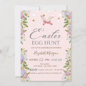 Aquarellfarbene Blume Eier Sonnige Ohren Einladung (Vorderseite)