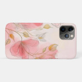 Aquarellfarbene Blume Eleganter Hintergrund Case-Mate iPhone Hülle (Rückseite (Horizontal))