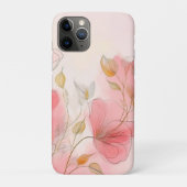 Aquarellfarbene Blume Eleganter Hintergrund Case-Mate iPhone Hülle (Rückseite)