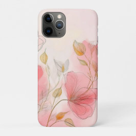Aquarellfarbene Blume Eleganter Hintergrund Case-Mate iPhone Hülle
