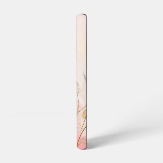 Aquarellfarbene Blume Eleganter Hintergrund Samsung Galaxy Hülle (Linke Seite)