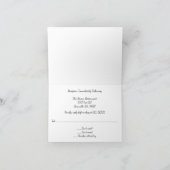 Aquarellfarbene Blume Empfang UAWG Einladung (Innenseite)