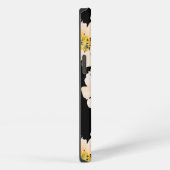 Aquarellfarbene Blume errönen die Peongs auf schwa iPhone Hülle (Rechte Seite)