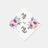 Aquarellfarbene Blume Hochzeiten von Napkins Serviette (Ecke)