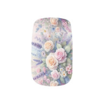 Aquarellfarbene Blume in sanften Pastellfarben