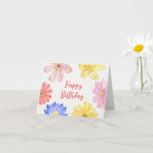 Aquarellfarbene Blume