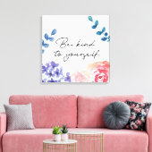 Aquarellfarbene Blume lassen Sie sich inspirieren Leinwanddruck (Insitu (Wohnzimmer))