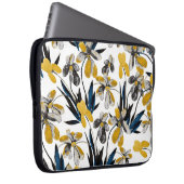 Aquarellfarbene Blume: lebendiges Sommermuster. Laptopschutzhülle (Vorne Rechts)