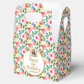 Aquarellfarbene Blume, maßgeschneidertes Foto, Hap Geschenkschachtel (Geöffnet)