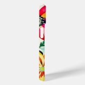 Aquarellfarbene Blume Mit Monogramm Case-Mate iPhone Hülle (Rückseite / Rechts)