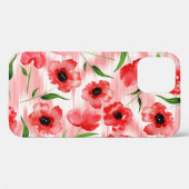 Aquarellfarbene Blume: Mohnquitte. Case-Mate iPhone Hülle (Rückseite (Horizontal))
