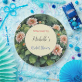 Aquarellfarbene Blume Niedliches Brautparty Pappteller (Party)