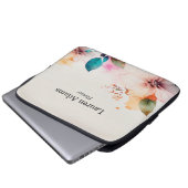 Aquarellfarbene Blume Pastellfarben individuelle N Laptopschutzhülle (Vorne Knopf)