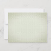 Aquarellfarbene Blume, Polka Dots Probe Abendessen Einladung (Rückseite)