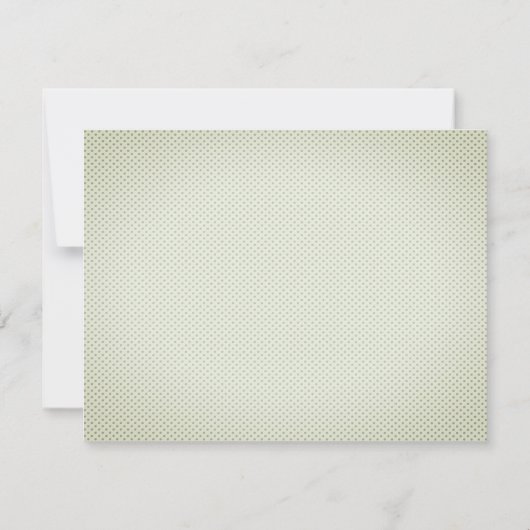 Aquarellfarbene Blume, Polka Dots Probe Abendessen Einladung (Rückseite)