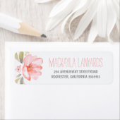 Aquarellfarbene Blume Rosa Blumenzehen (Insitu)