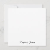 Aquarellfarbene Blume Rosa und Lila Hochzeit Einladung (Rückseite)