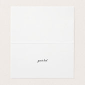 Aquarellfarbene Blume Schneeflocken Danke Visitenkarten (Innenseite Aufgefaltet)