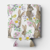 Aquarellfarbene Blume - Sonnenbrand. Dosenkühler (Rückseite)