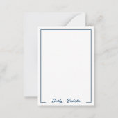 Aquarellfarbene Blume und Libellenfliege individue Mitteilungskarte (Vorderseite)