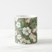 Aquarellfarbene Blume: Vintages Muster. Kaffeetasse (Mittel)