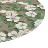 Aquarellfarbene Blume: Vintages Muster. Schneidebrett (Ecke)