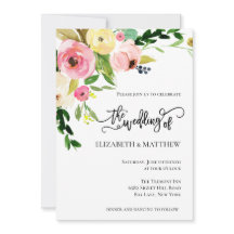 Aquarellfarbene Blume zum Hochzeitsfeiern