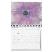 Aquarellfarbene Blume Zwei Seiten 12-Monats-Kalend Kalender (Feb 2026)