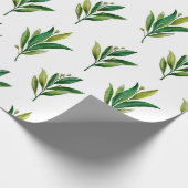 Aquarellfarbene Blumen. Botanisches Muster Geschenkpapier (Ecke)