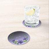 Aquarellfarbene Blumen Papier Untersetzer (Vor Ort)