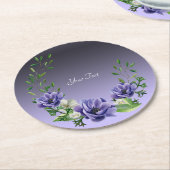 Aquarellfarbene Blumen Papier Untersetzer (Angewinkelt)