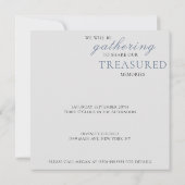 Aquarellfarbene Blumenfeier zum Foto des Lebens Einladung (Rückseite)