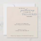 Aquarellfarbene Blumenfeier zum Foto des Lebens Einladung (Rückseite)