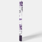 Aquarellfarbene Blumenhörnchen mit QR-Code, Monogr Case-Mate iPhone Hülle (Rückseite / Rechts)